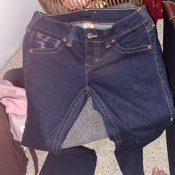 True religion with Purple logos on pockets - Picture 2 of 2